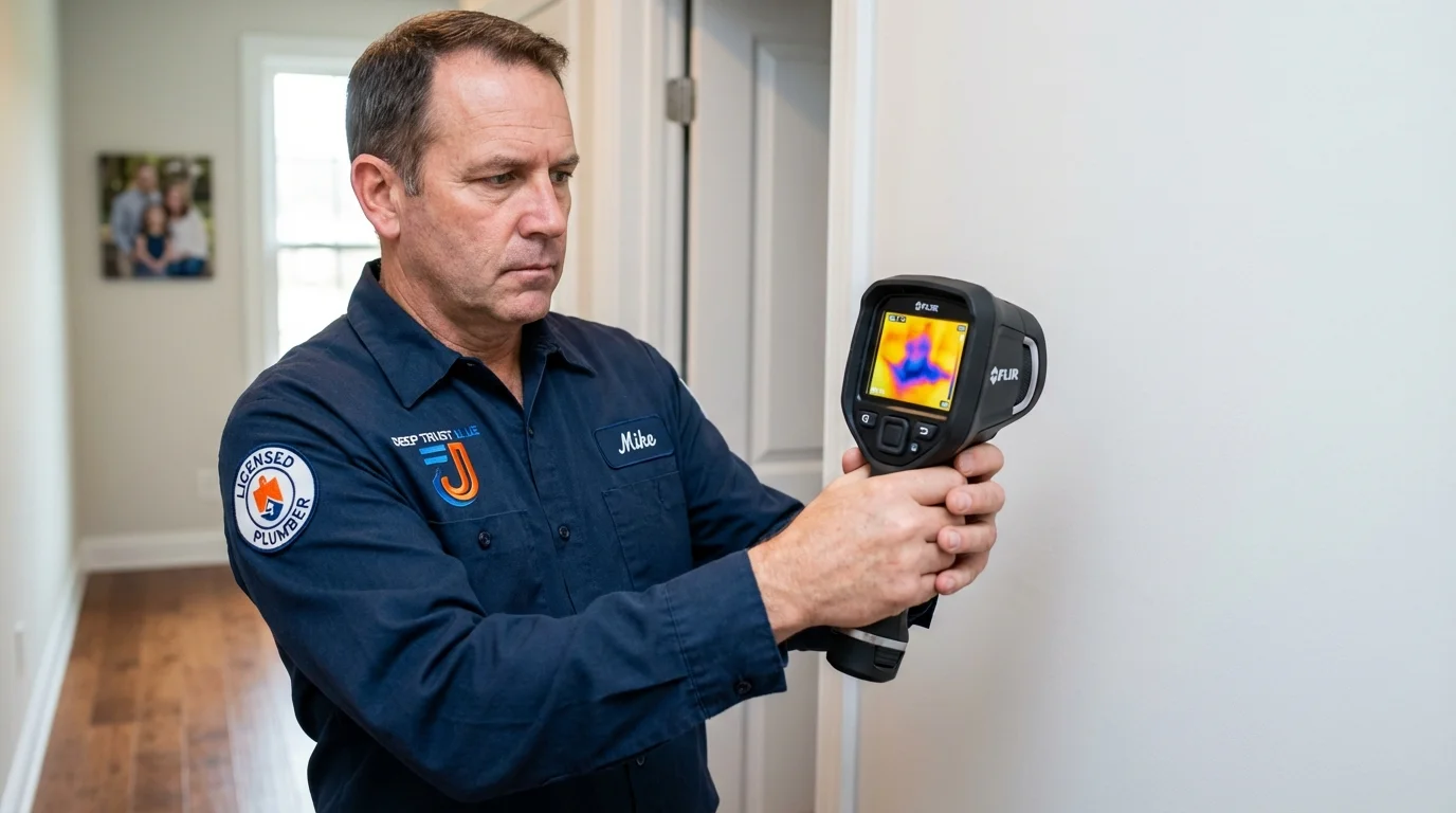 Thermal imaging leak detection by Johns Plumbing LLC in Caddo Mills